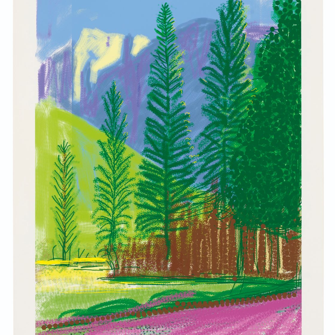 David Hockney — Без названия, № 12, от: The Yosemite Suite