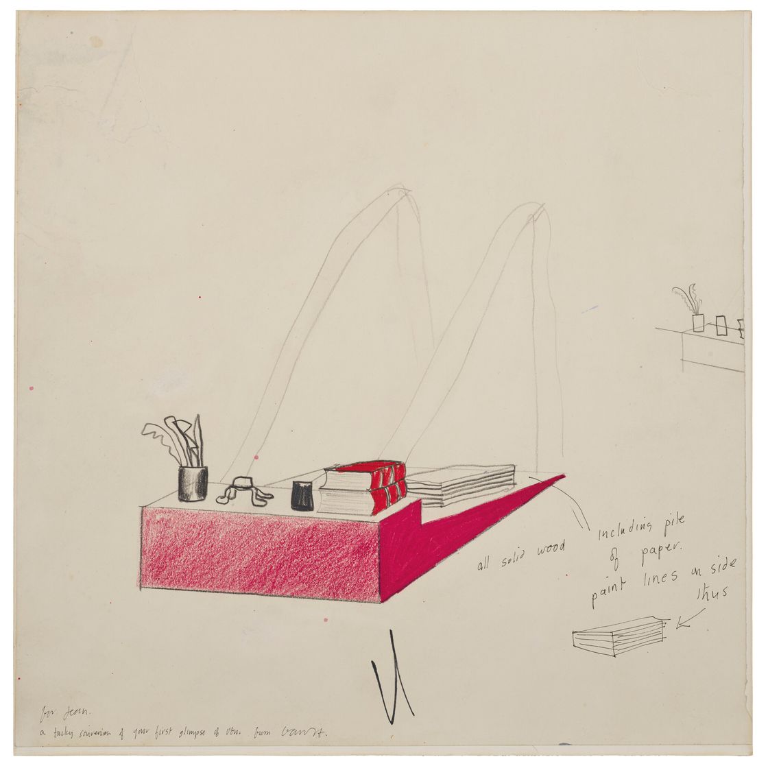 David Hockney — Письменный стол
