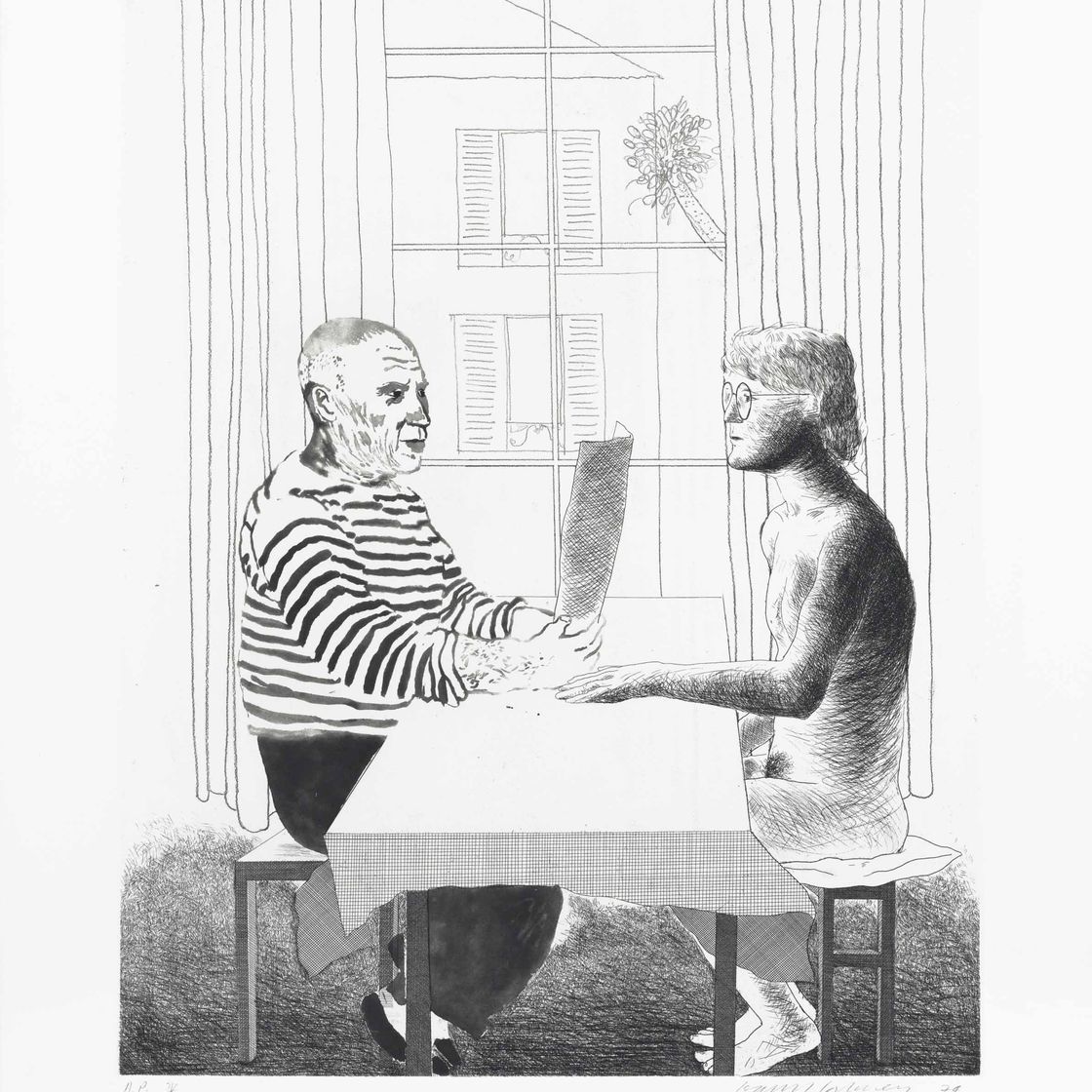 David Hockney — Художник и модель