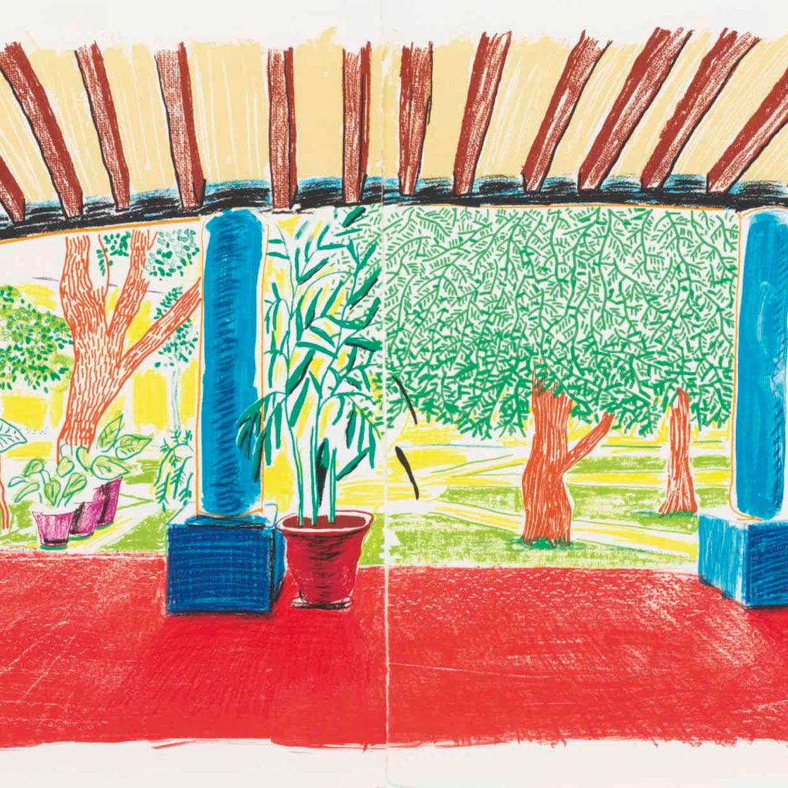 David Hockney — Отель "Акатлан": Первый день после переезда в центр внимания