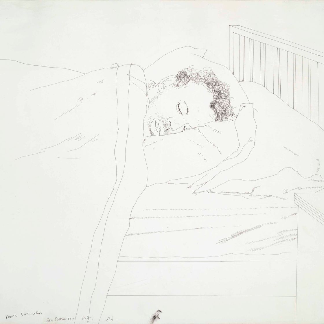 David Hockney — Марк Ланкастер спит
