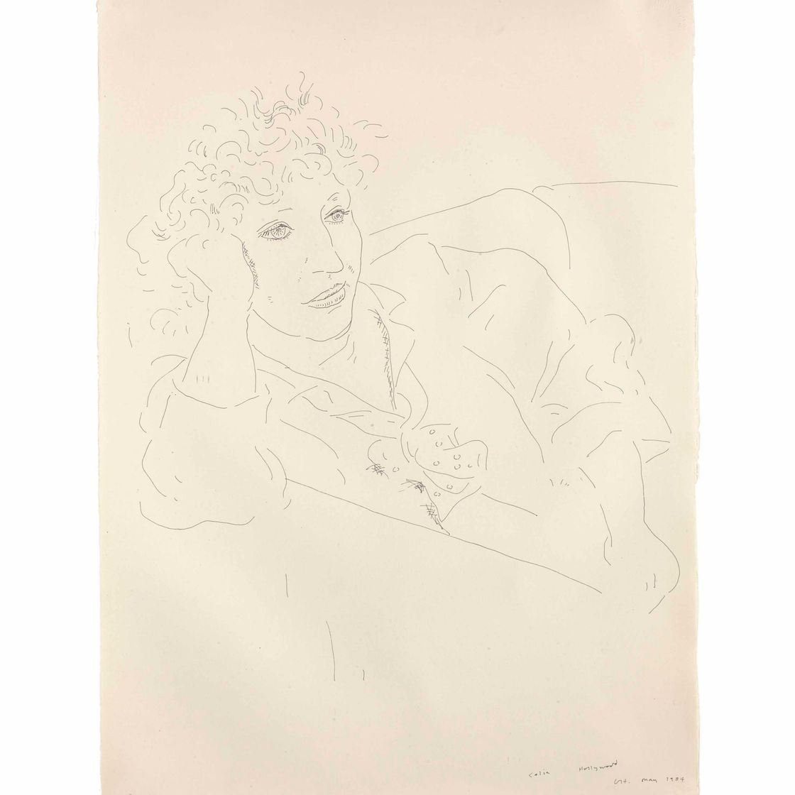 David Hockney — Селия Голливуд, май 1984 года