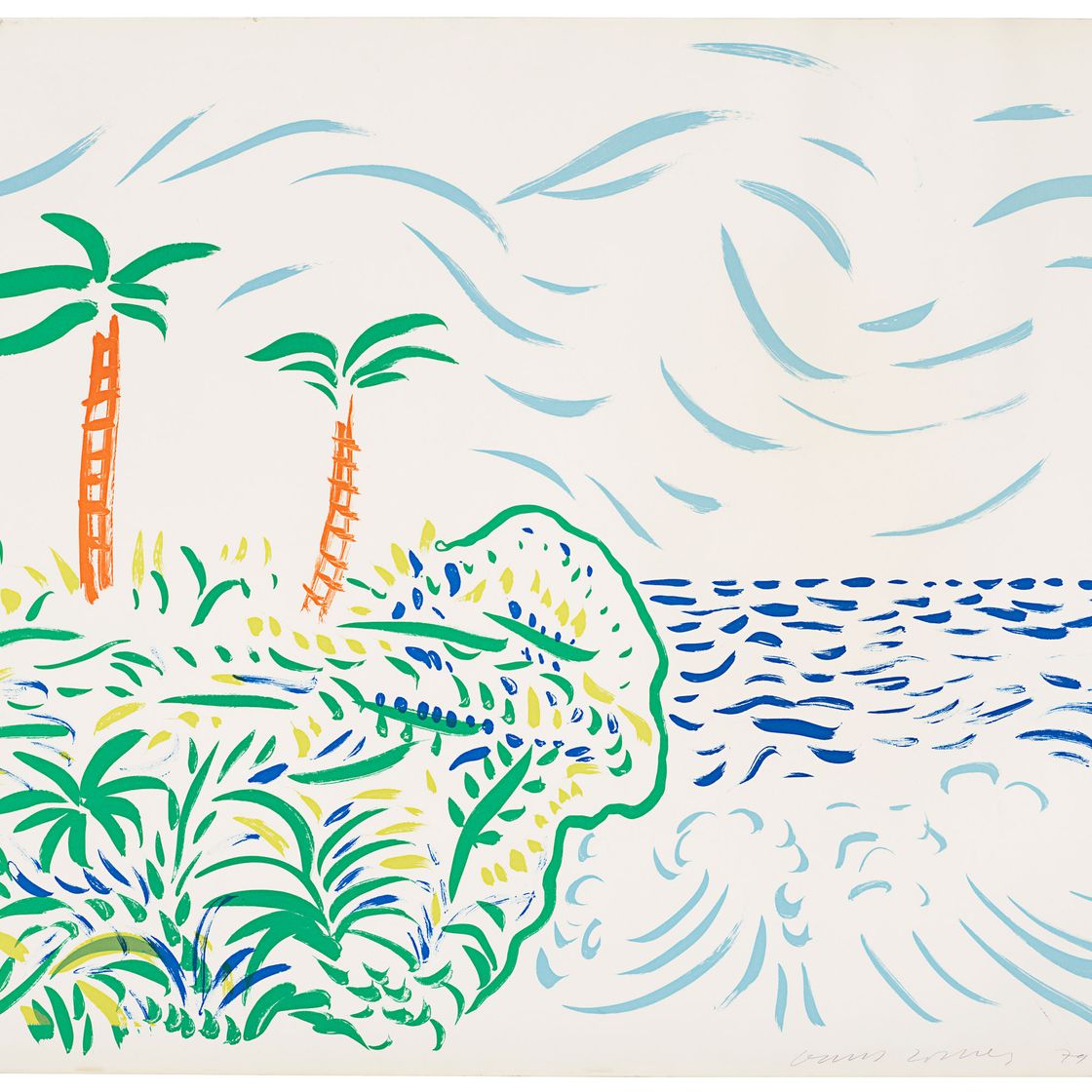 David Hockney — Бора-Бора