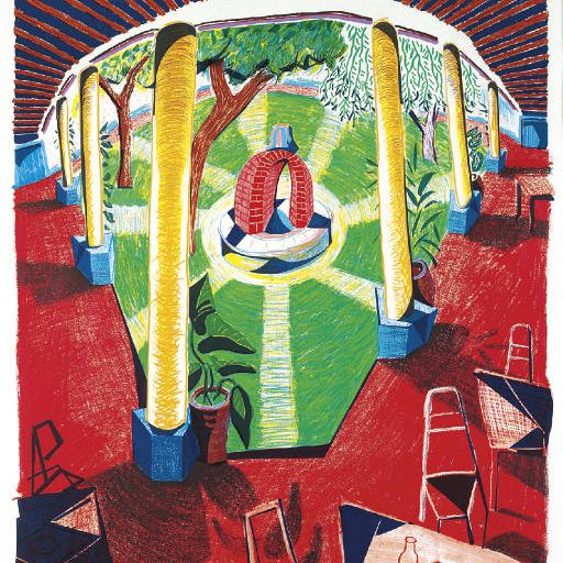 David Hockney — Виды отеля Well III из серии "Движущийся фокус" (Токио, 274)