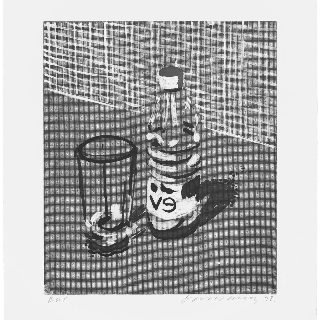 David Hockney — Стекло и бутылка
