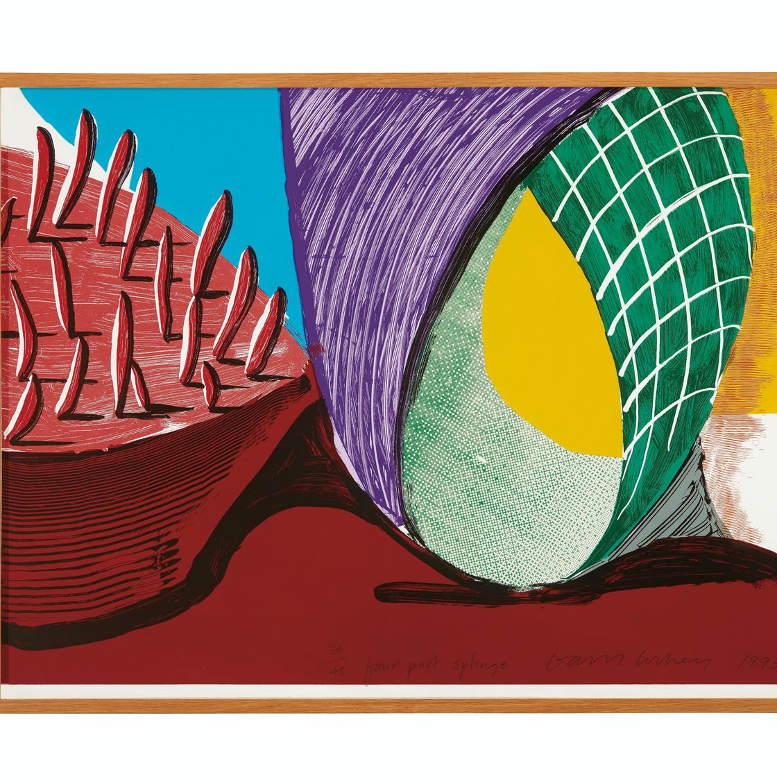 David Hockney — Шлица из четырех частей, выполненная из нескольких новых принтов, изображение 5