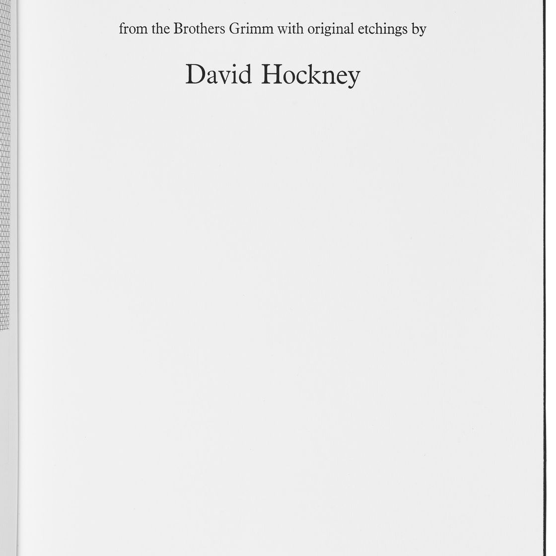 David Hockney — Иллюстрации к шести сказкам Братьев Гримм, изображение 2