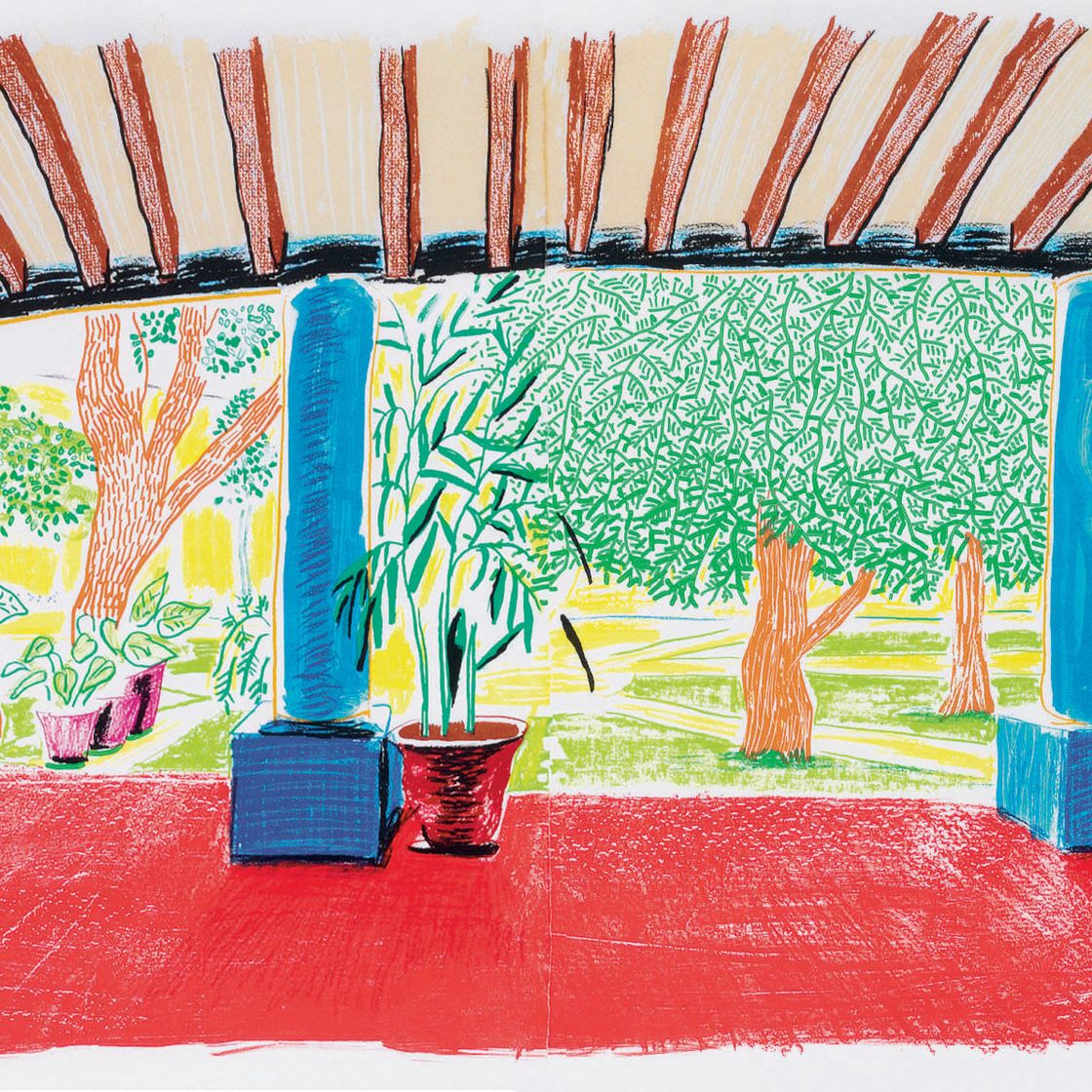 David Hockney — Отель "Акатлан": Первый день после переезда (T. 279; M.C.A.T. 269)
