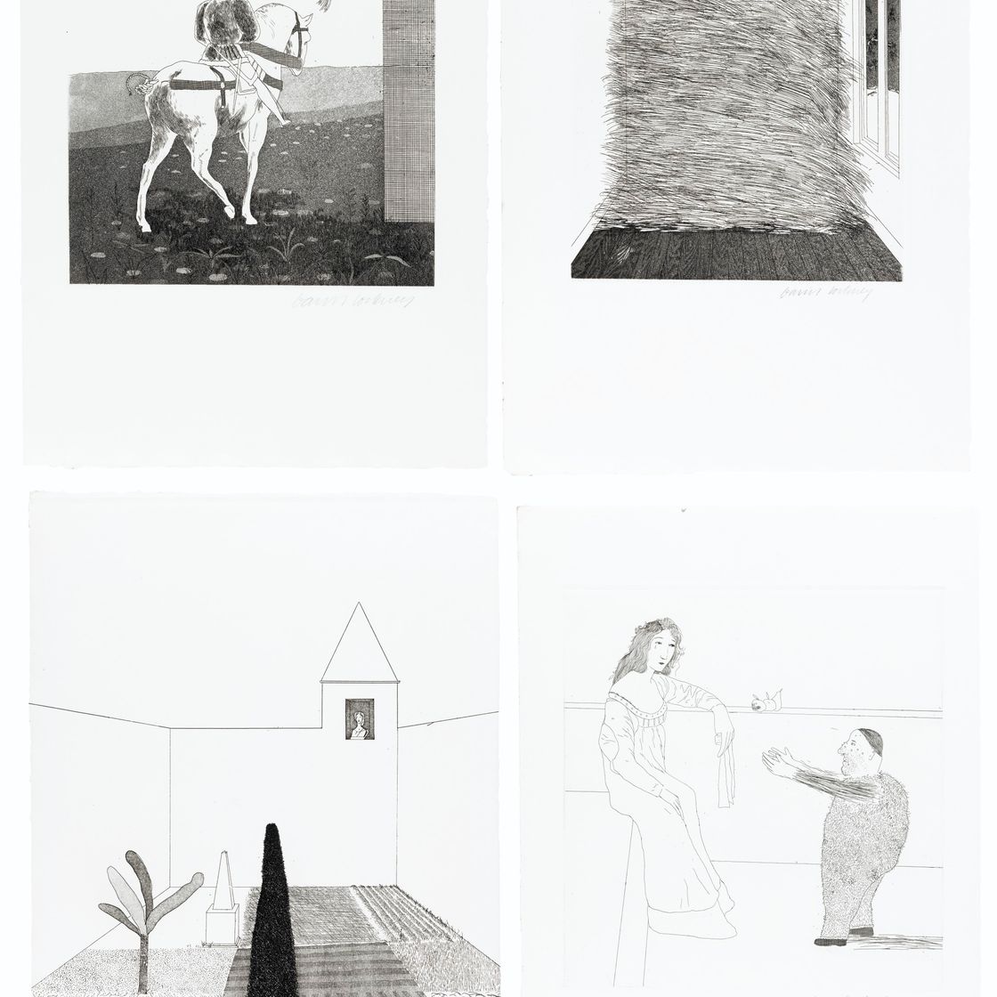 David Hockney — Иллюстрации к шести сказкам Братьев Гримм, изображение 1