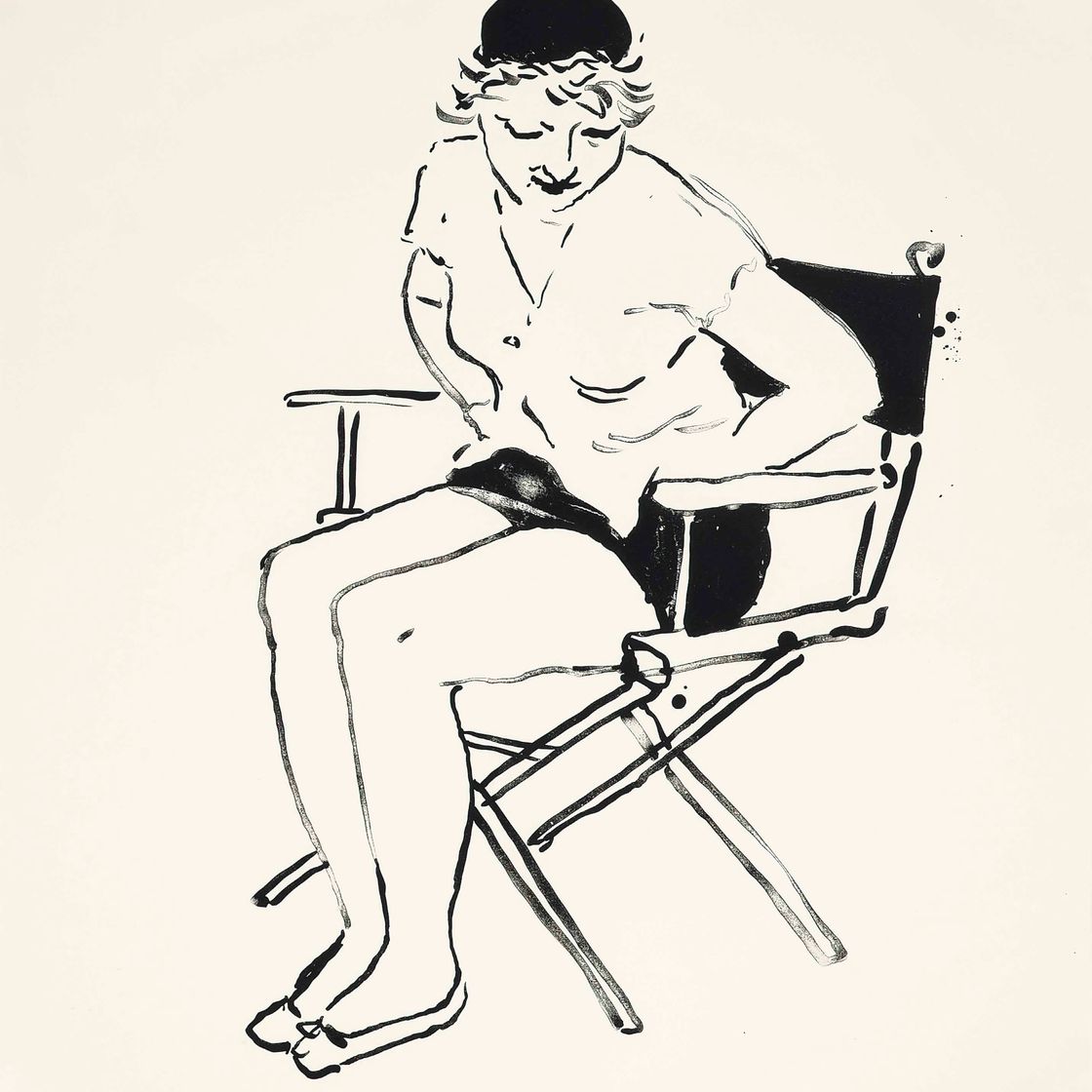David Hockney — Селия в режиссерском кресле (Токио, 244)