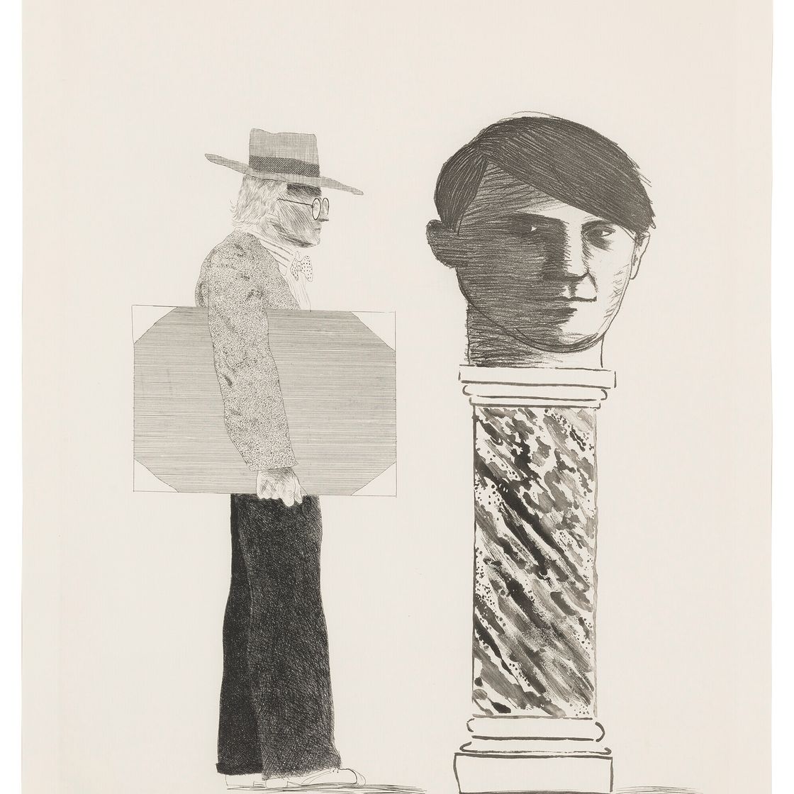 David Hockney — Студент, из книги "Дань уважения Пикассо"