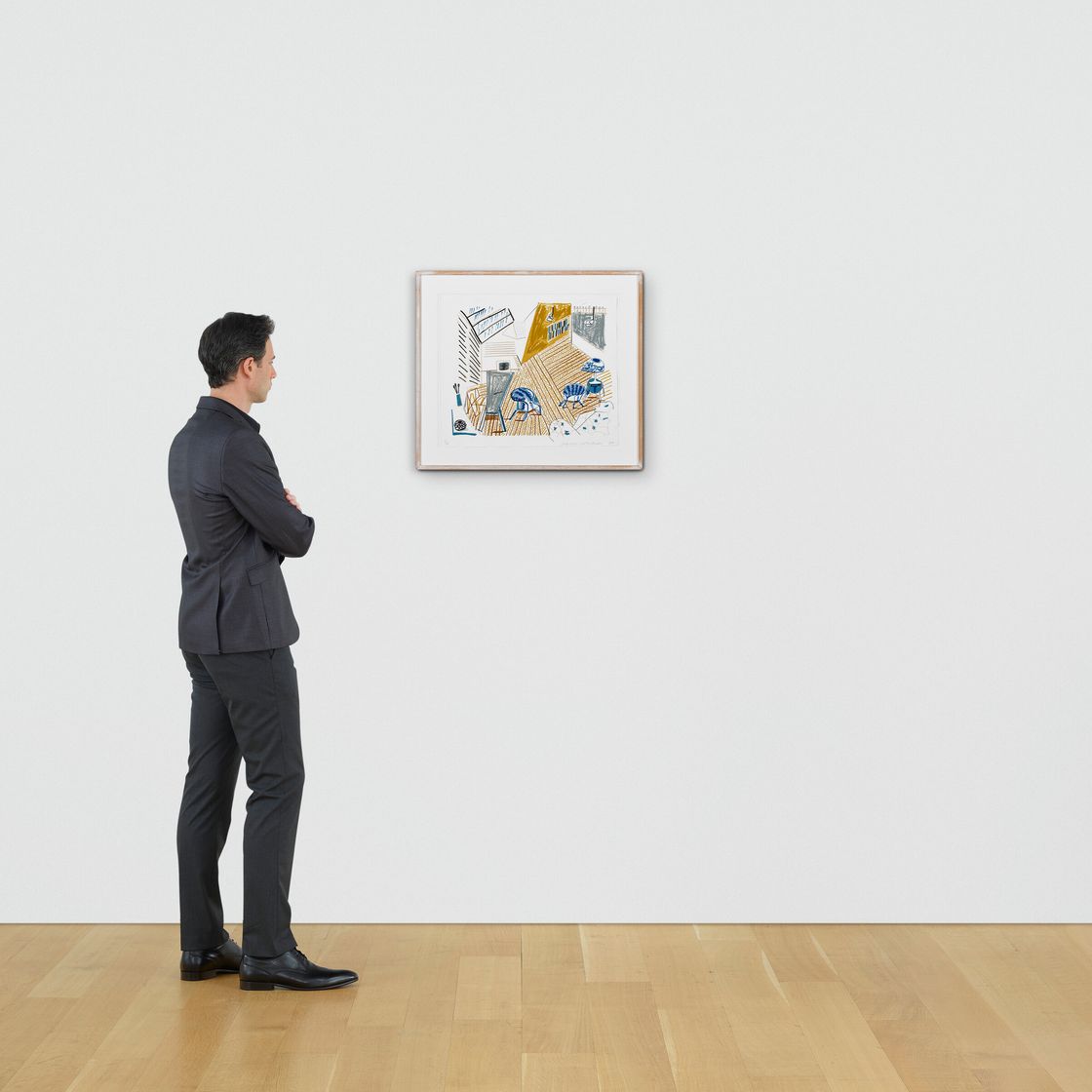 David Hockney — Студия в Пемброке с синими стульями и лампой от Moving Focus, изображение 3