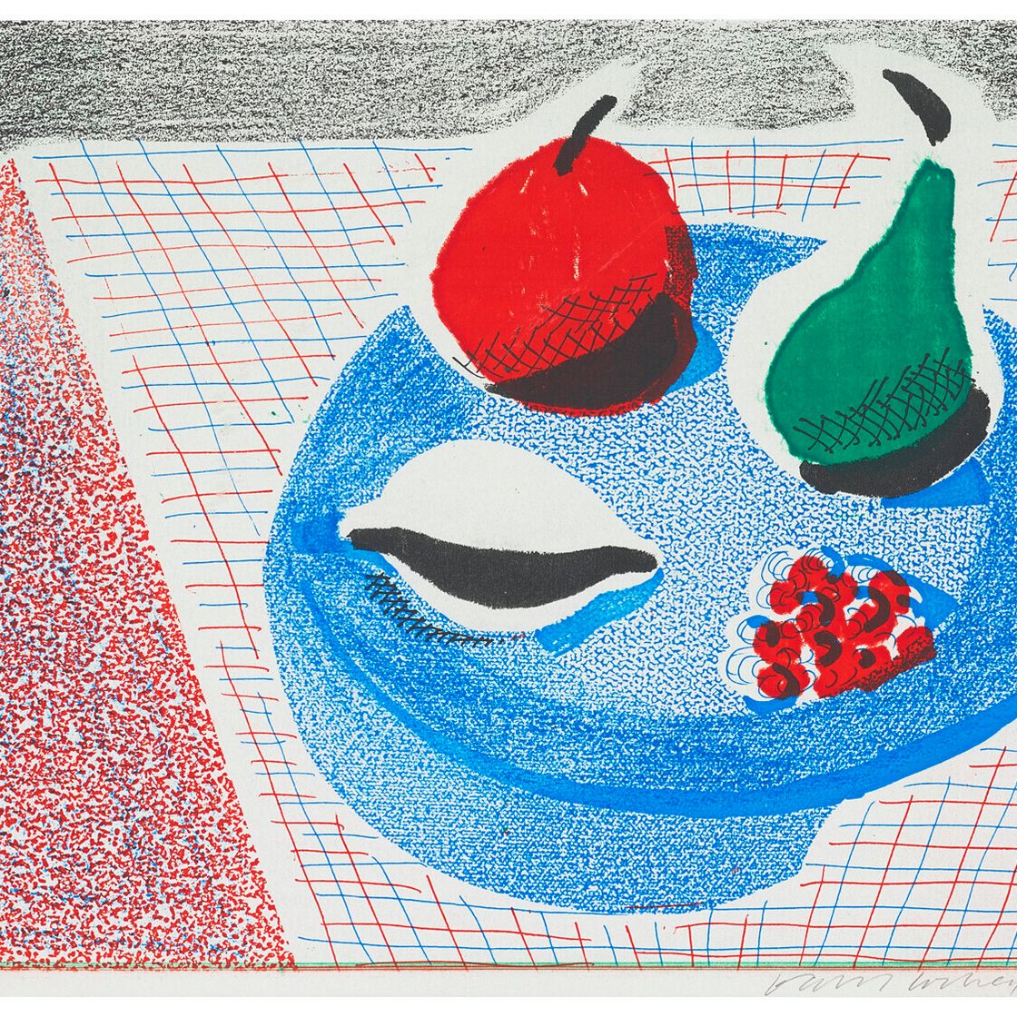David Hockney — Круглая тарелка, апрель 1986 года