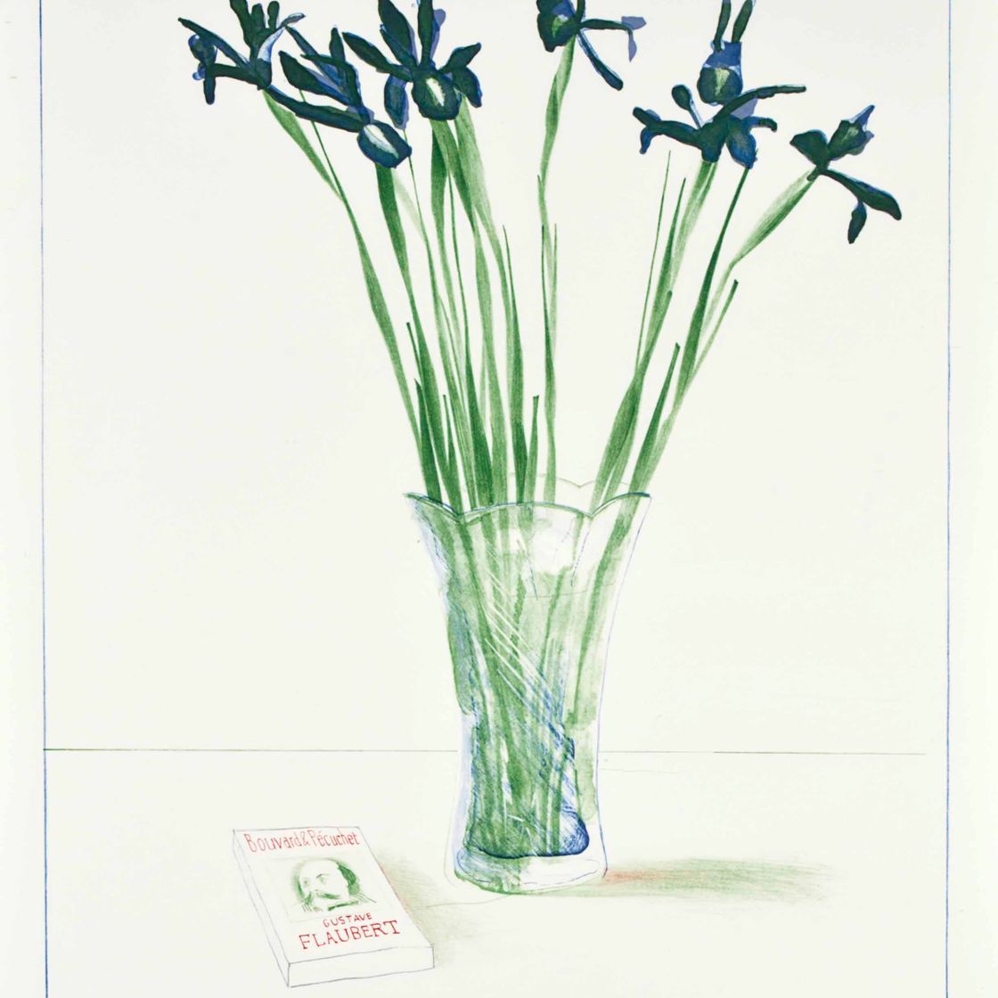 David Hockney — Натюрморт с книгой