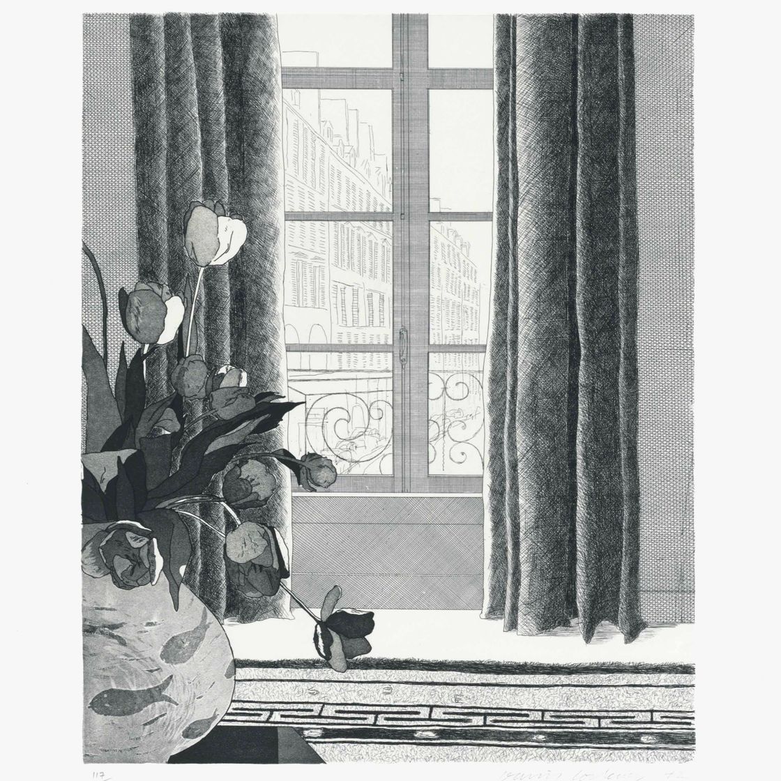 David Hockney — Улица Сены
