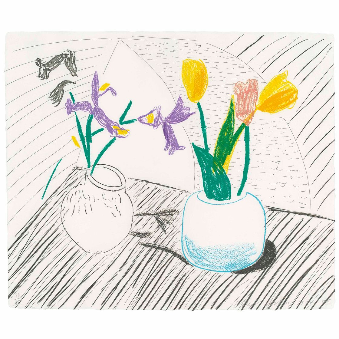 David Hockney — Белый фарфор, от: Moving Focus