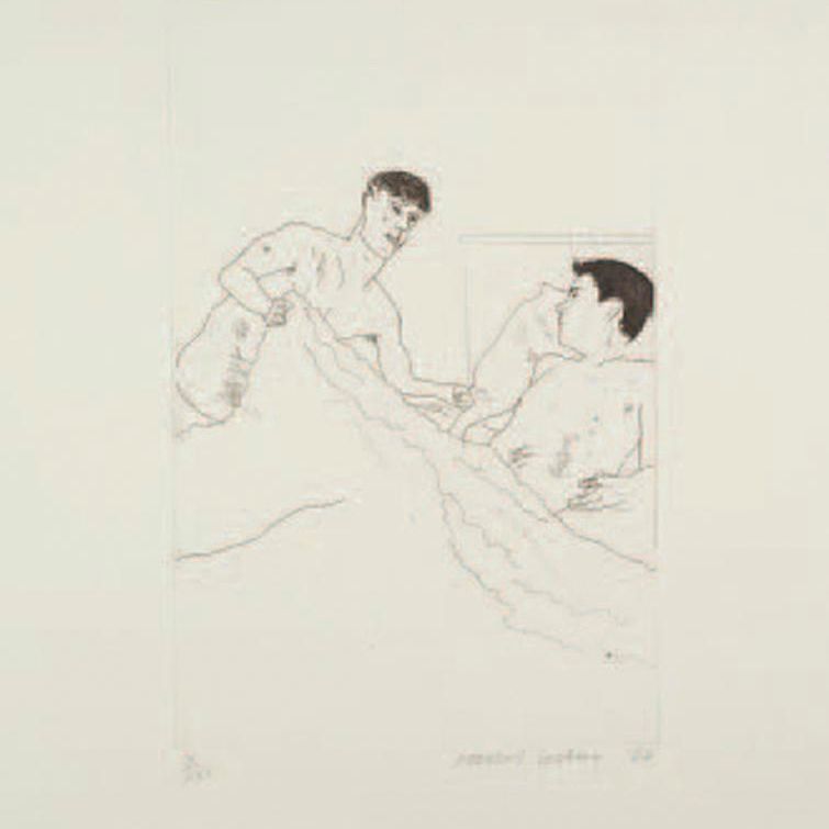 David Hockney — Иллюстрации к четырнадцати стихотворениям К.П. Кавафиса (S.A.C. 47-59; Токио 47-59), изображение 3