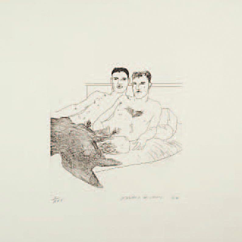 David Hockney — Иллюстрации к четырнадцати стихотворениям К.П. Кавафиса (S.A.C. 47-59; Токио 47-59), изображение 6