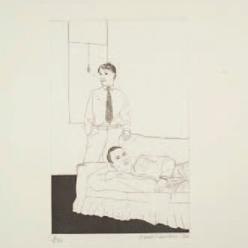 David Hockney — Иллюстрации к четырнадцати стихотворениям К.П. Кавафиса (S.A.C. 47-59; Токио 47-59), изображение 7