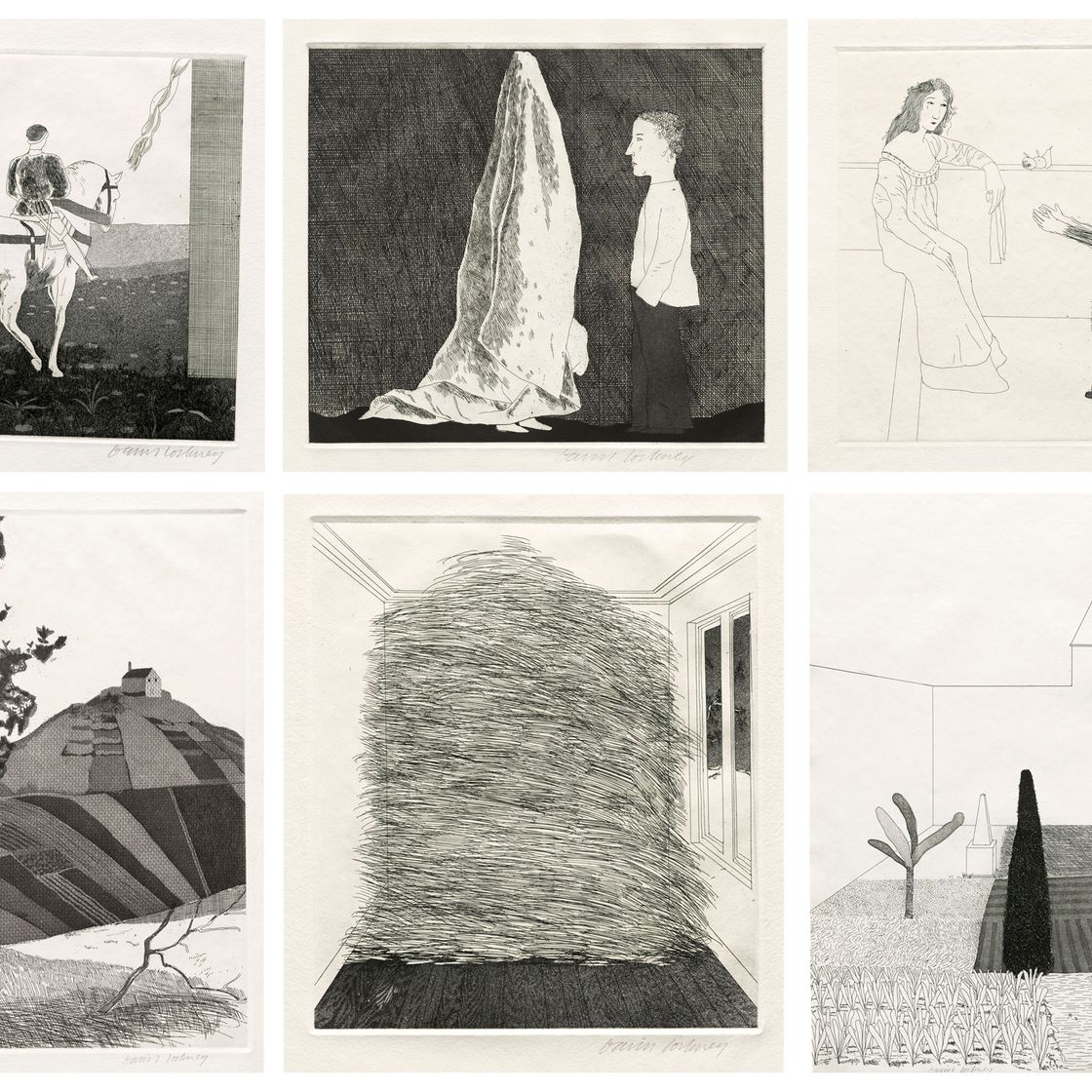 David Hockney — Иллюстрации к шести сказкам Братьев Гримм, изображение 1