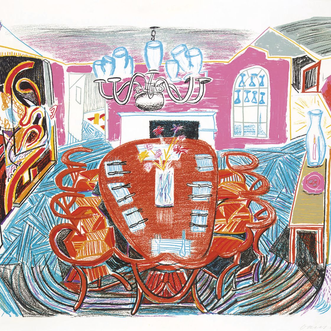 David Hockney — Столовая Тайлера из серии "Движущийся фокус" (Токио, 278; М.К.А.Т., 261)