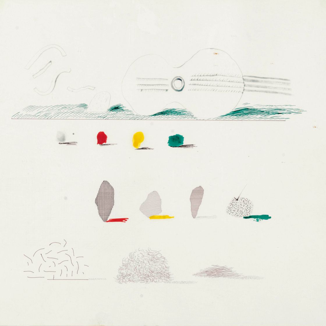 David Hockney — Цвета и тени от синей гитары