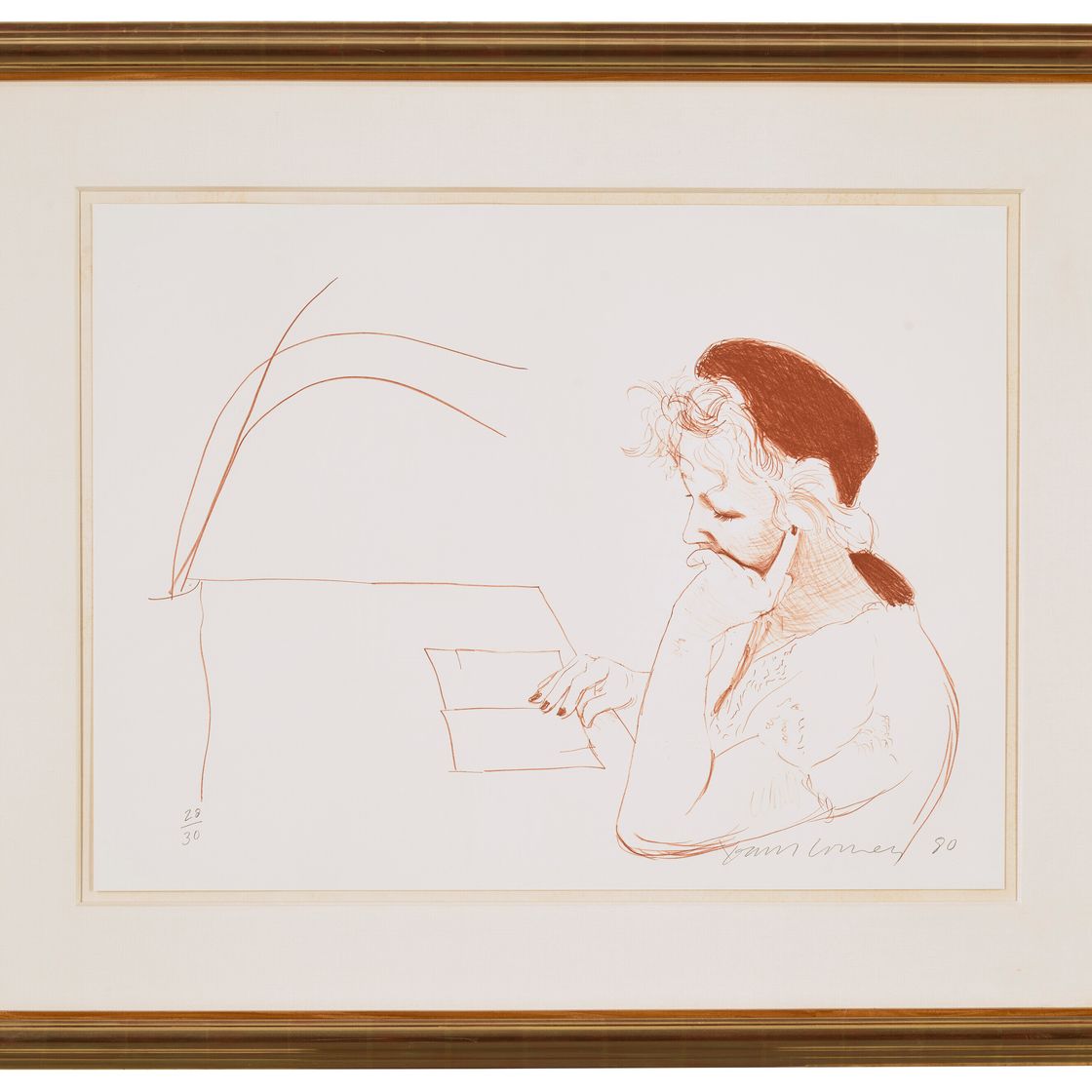 David Hockney — Селия читает, изображение 2