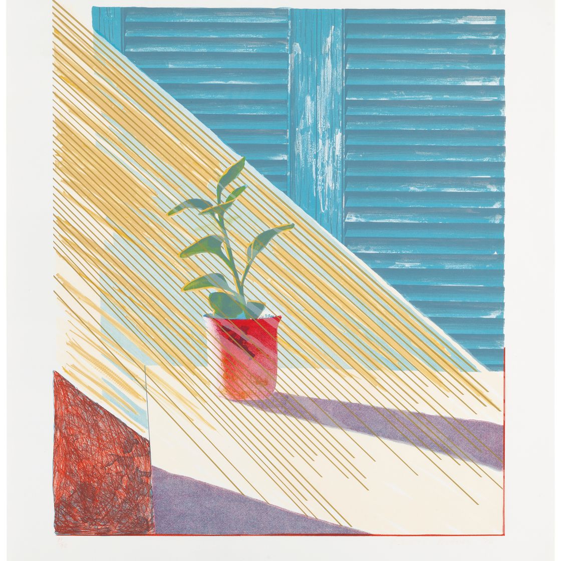 David Hockney — Солнце, из серии "Погода"