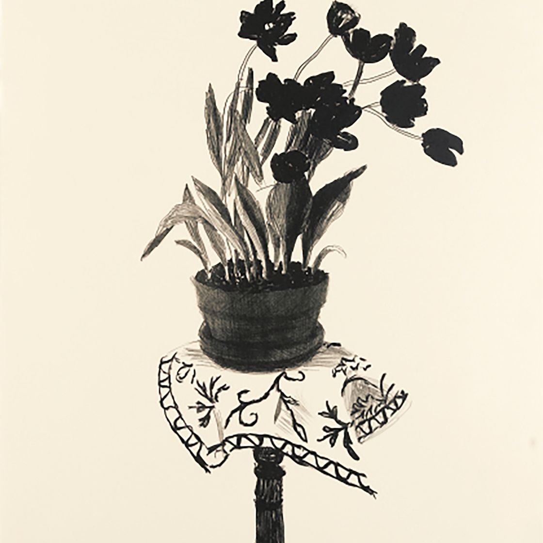 David Hockney — Черные тюльпаны, изображение 2