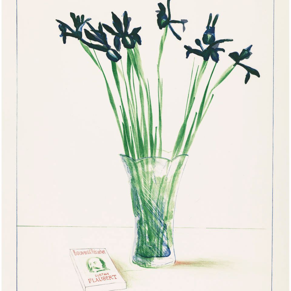 David Hockney — Натюрморт с книгой (Шотландский художественный совет, 144; Музей современного искусства Токио, 135)