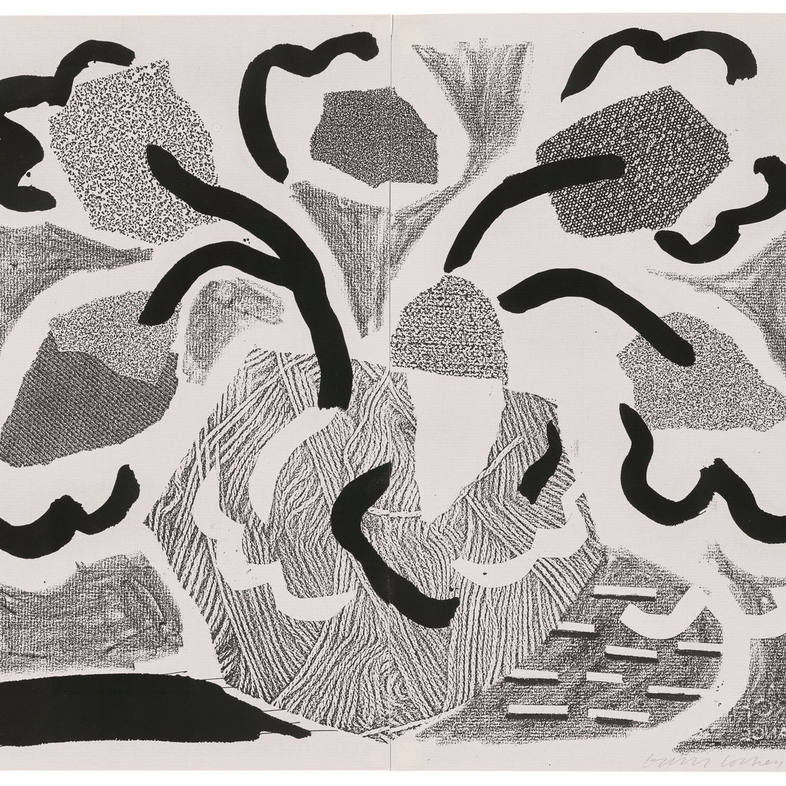 David Hockney — Серые цветы