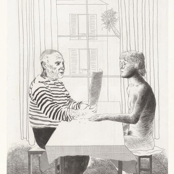 David Hockney — Художник и модель (S.A.C. 160; M.C.A.T.152)