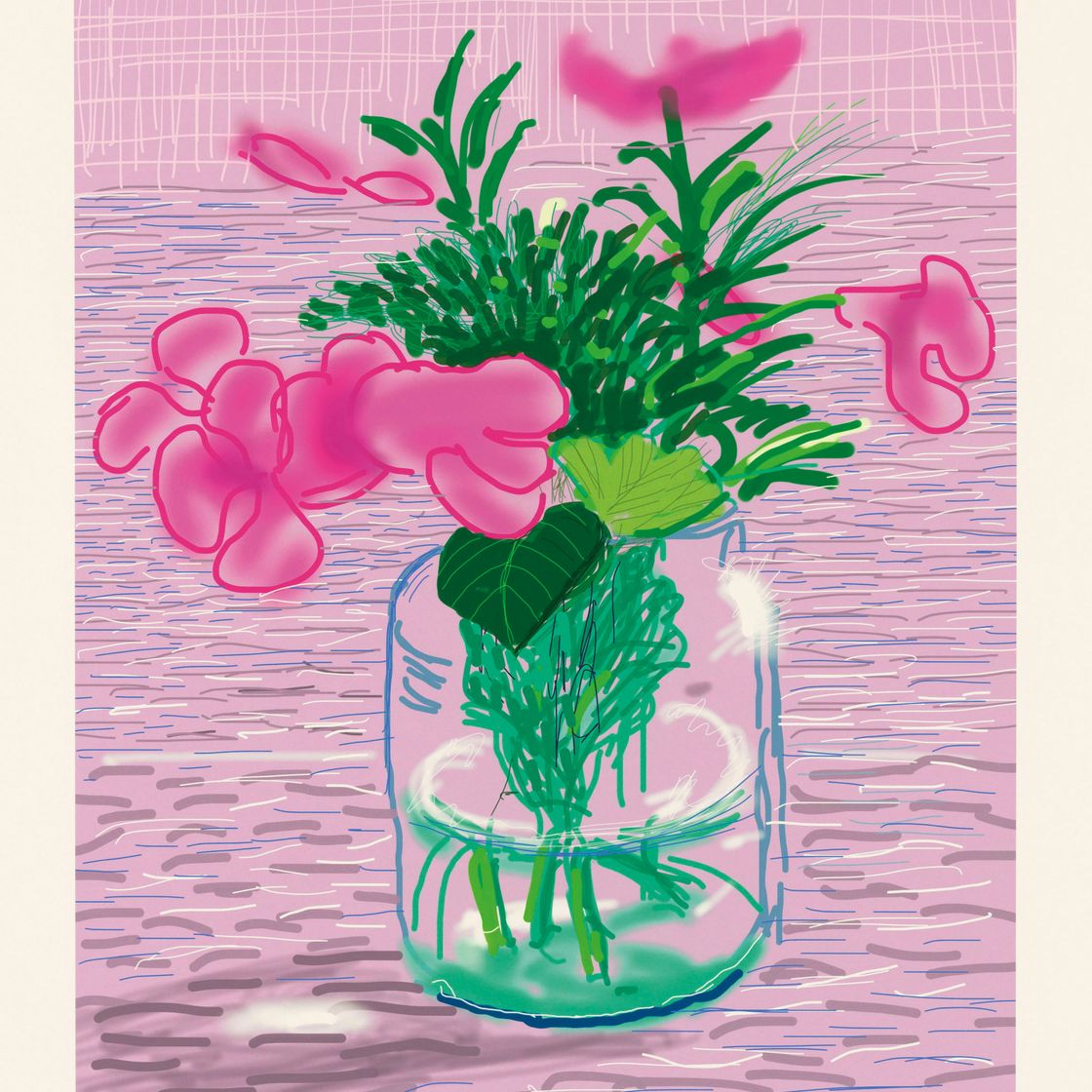 David Hockney — Без названия, № 329, из книги "Большая книга" (художественное издание А)
