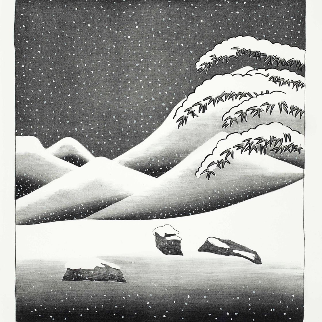 David Hockney — Бесцветный снег