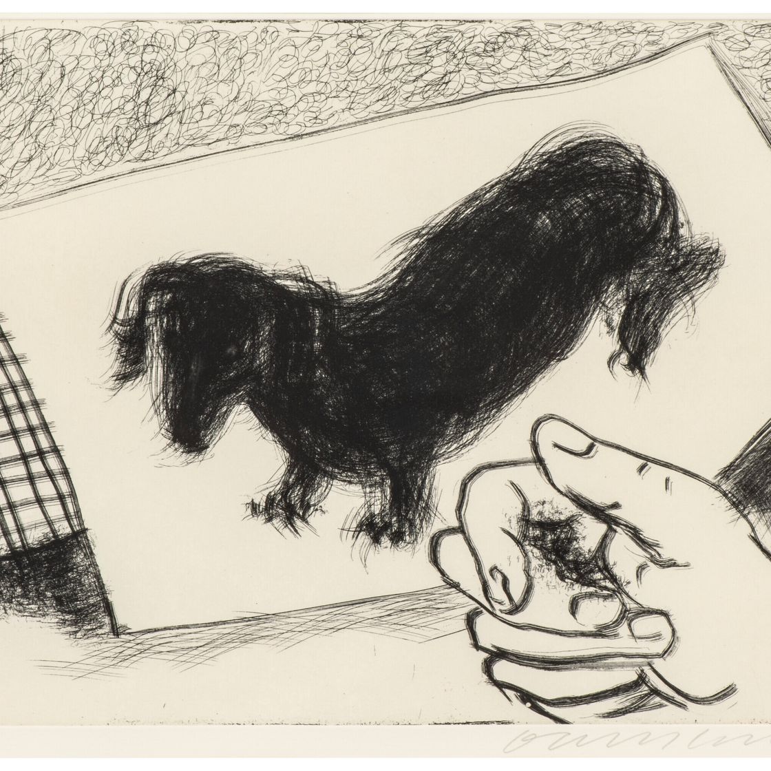 David Hockney — Собачья стенка: Одна тарелка