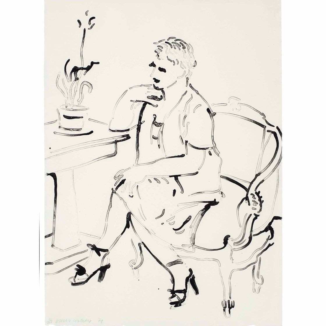 David Hockney — Селия - Элегантная