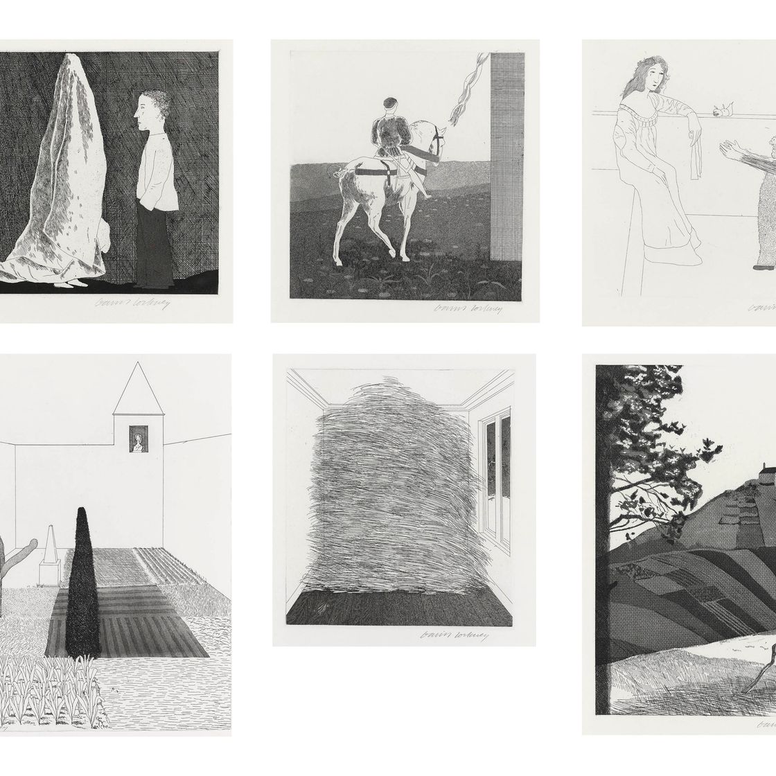 David Hockney — Шесть сказок Братьев Гримм (С.А.С. 70-108; С. 67-105)