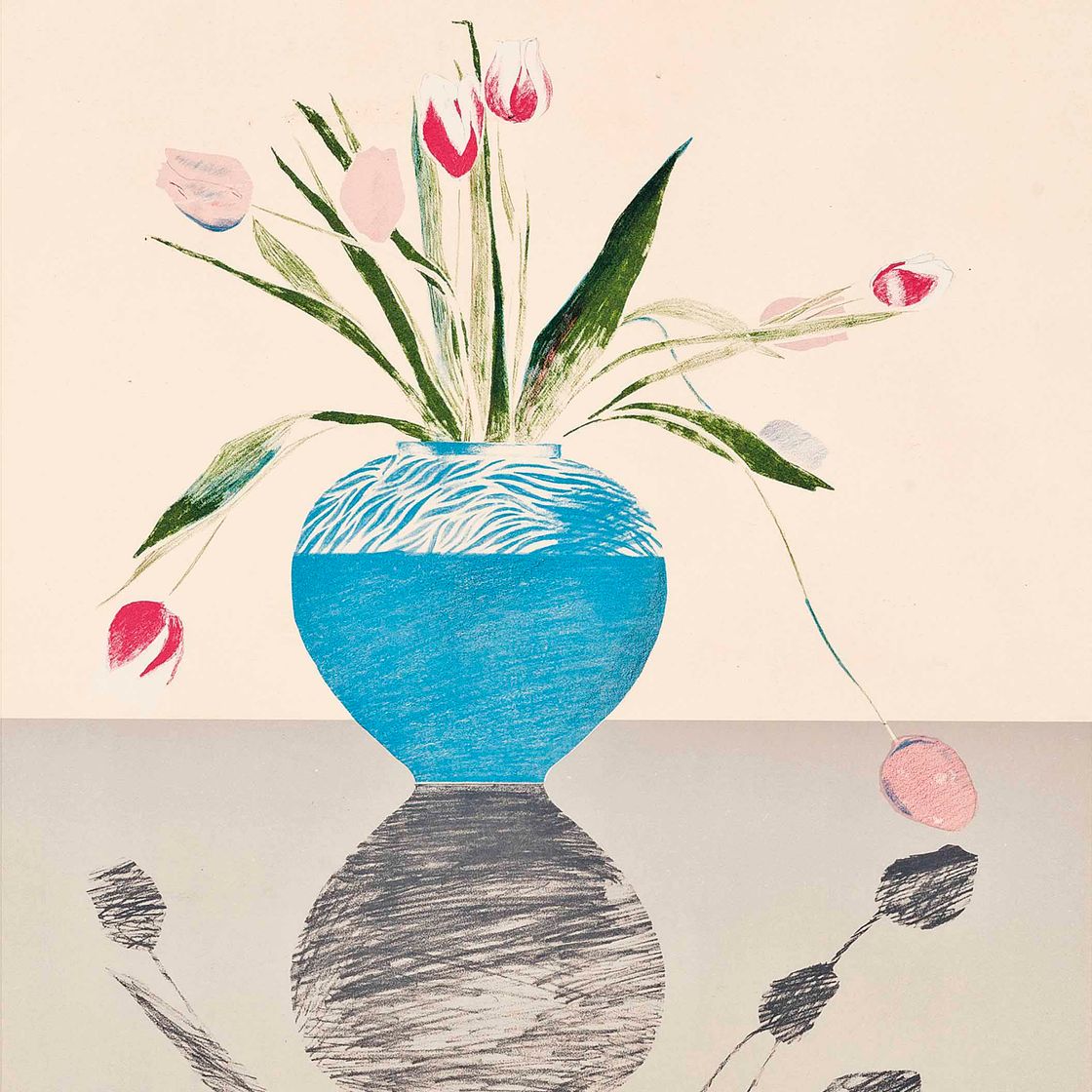 David Hockney — Красивые тюльпаны (Шотландский художественный совет, 115)