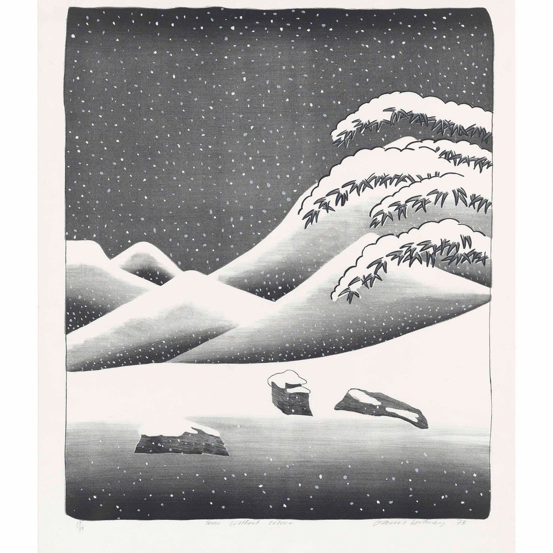 David Hockney — Бесцветный снег
