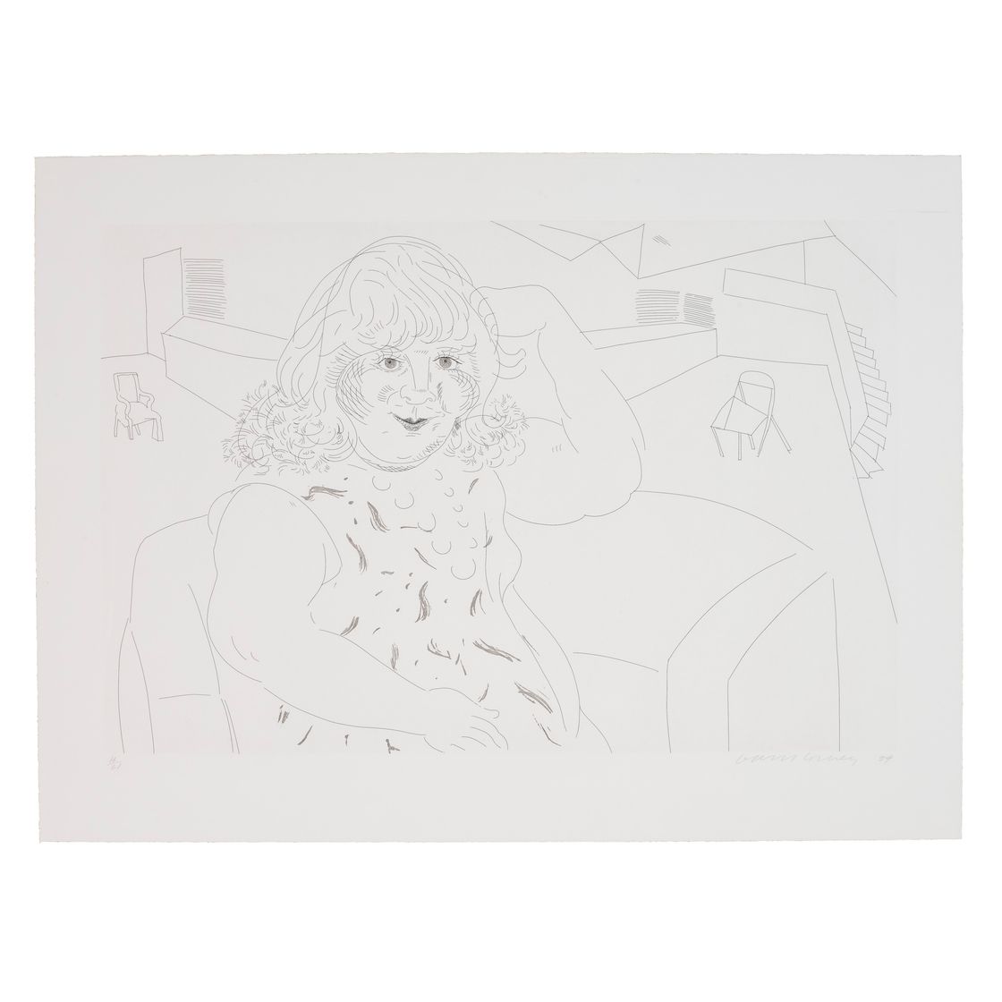 David Hockney — Энн в студии