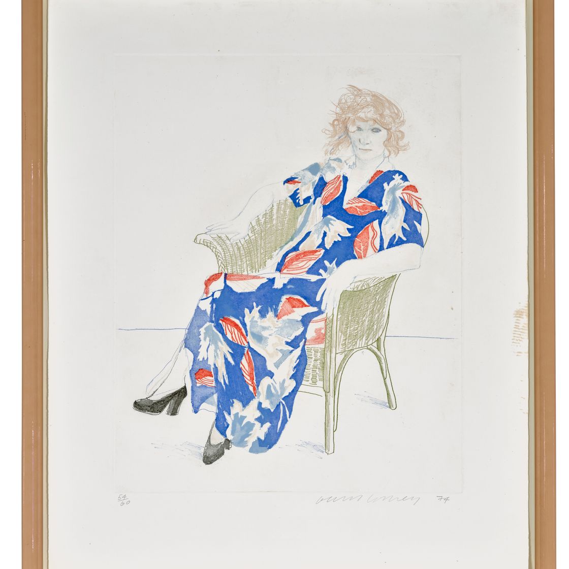 David Hockney — Селия в плетеном кресле, изображение 2