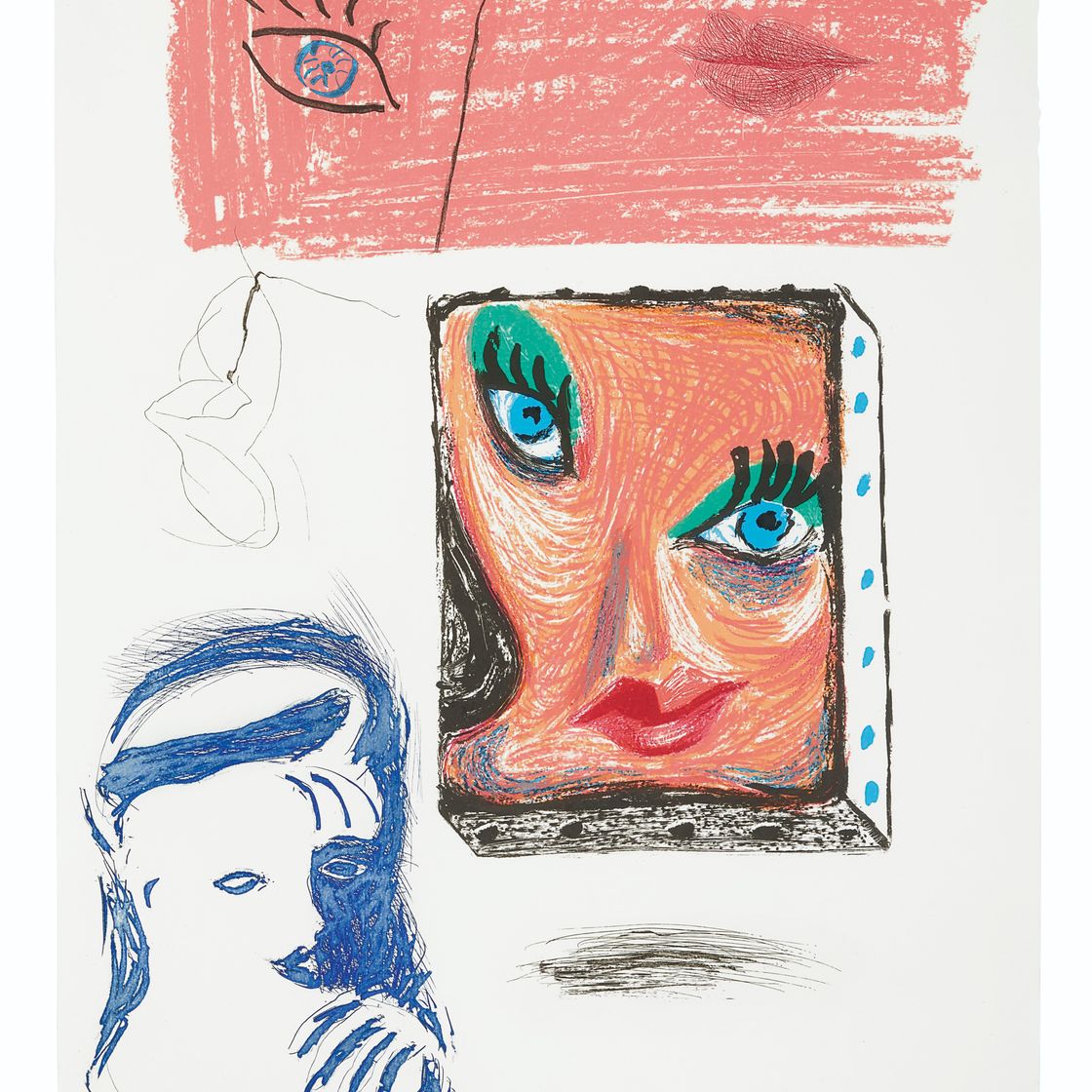 David Hockney — Изображение кабинета Селии, сделанное в режиме движущегося фокуса