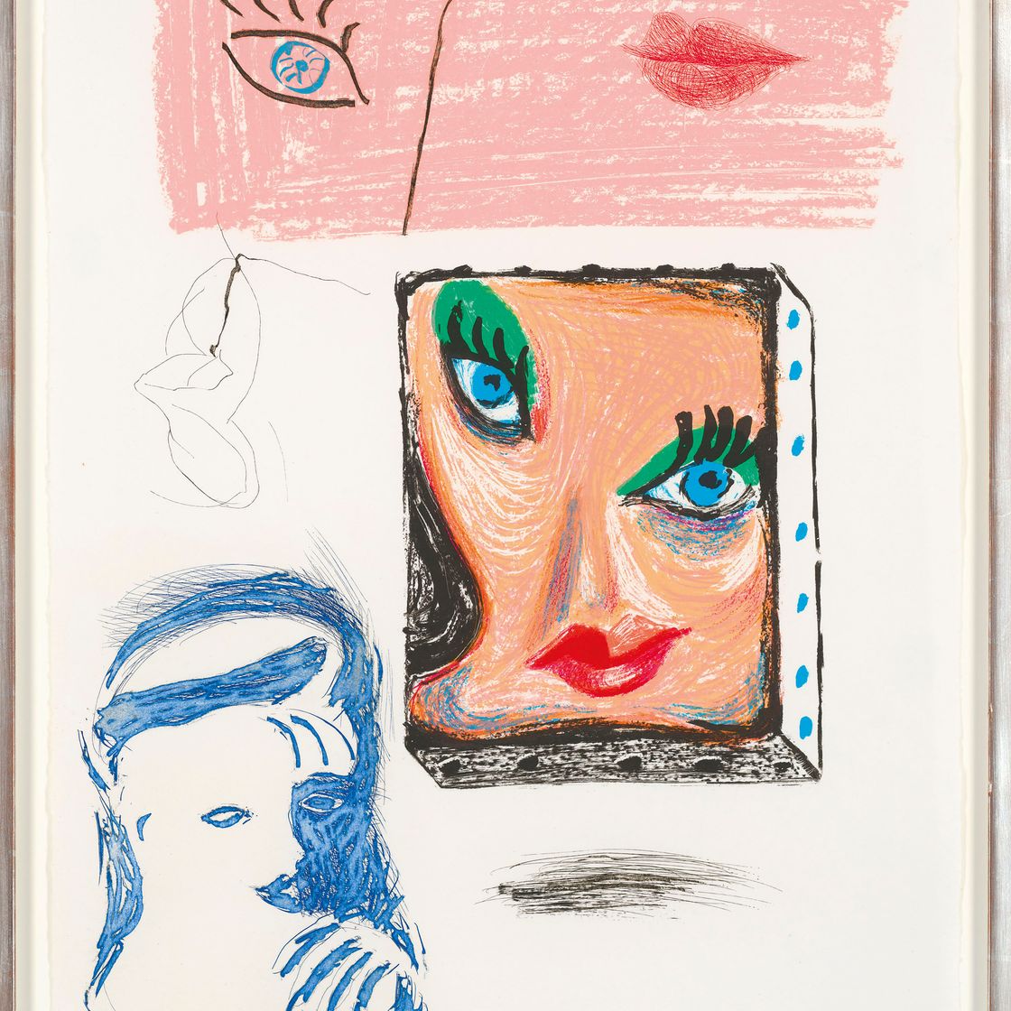 David Hockney — Изображение Селии (этюд), из: Движущийся фокус, изображение 2