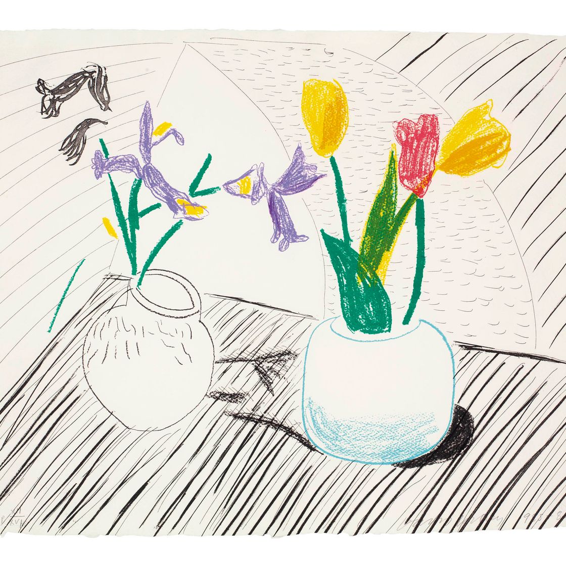 David Hockney — Белый фарфор, от Moving Focus (M.C.A.T. 285; не в T.)