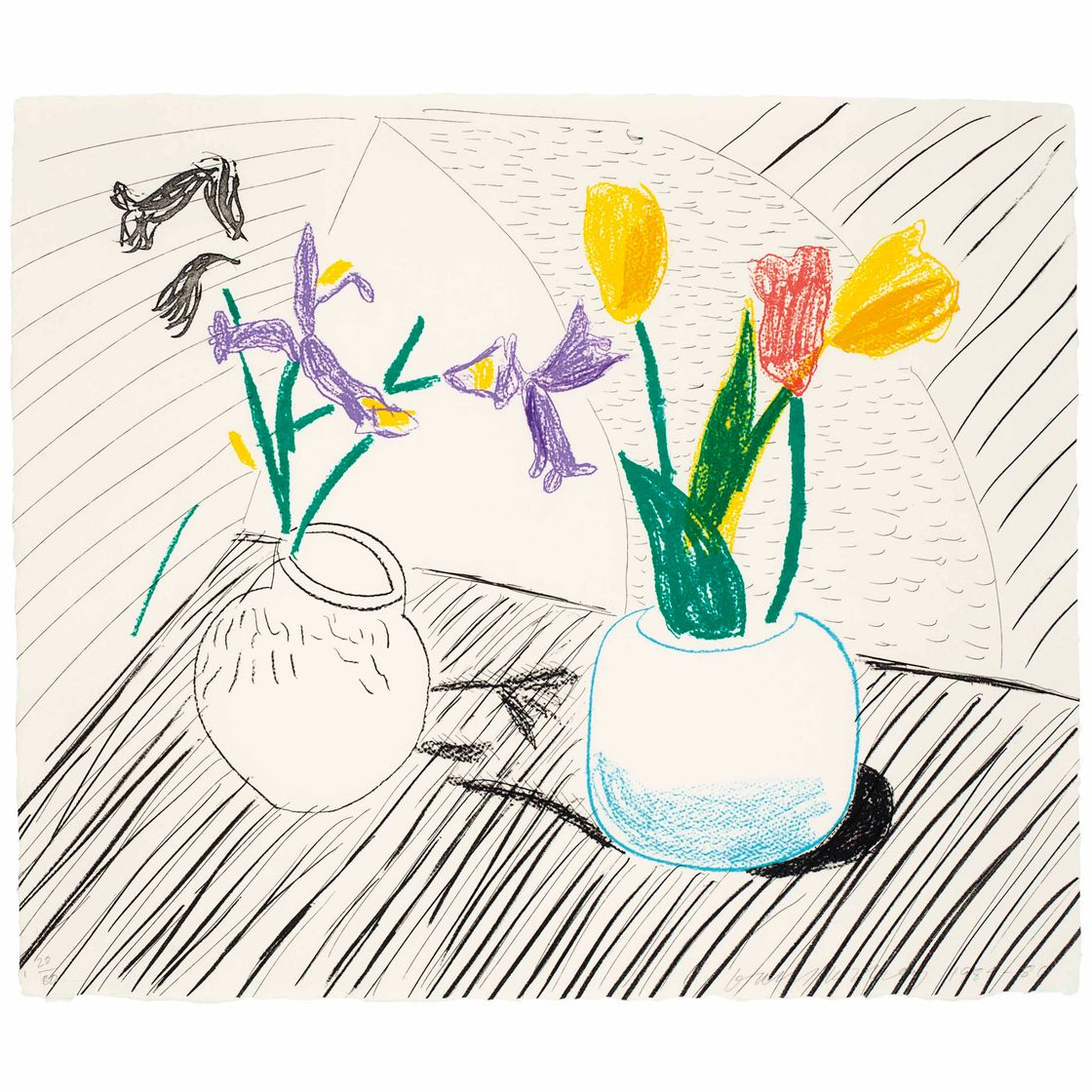 David Hockney — Белый фарфор, от Moving Focus (M.C.A.T. 285; не в T.)