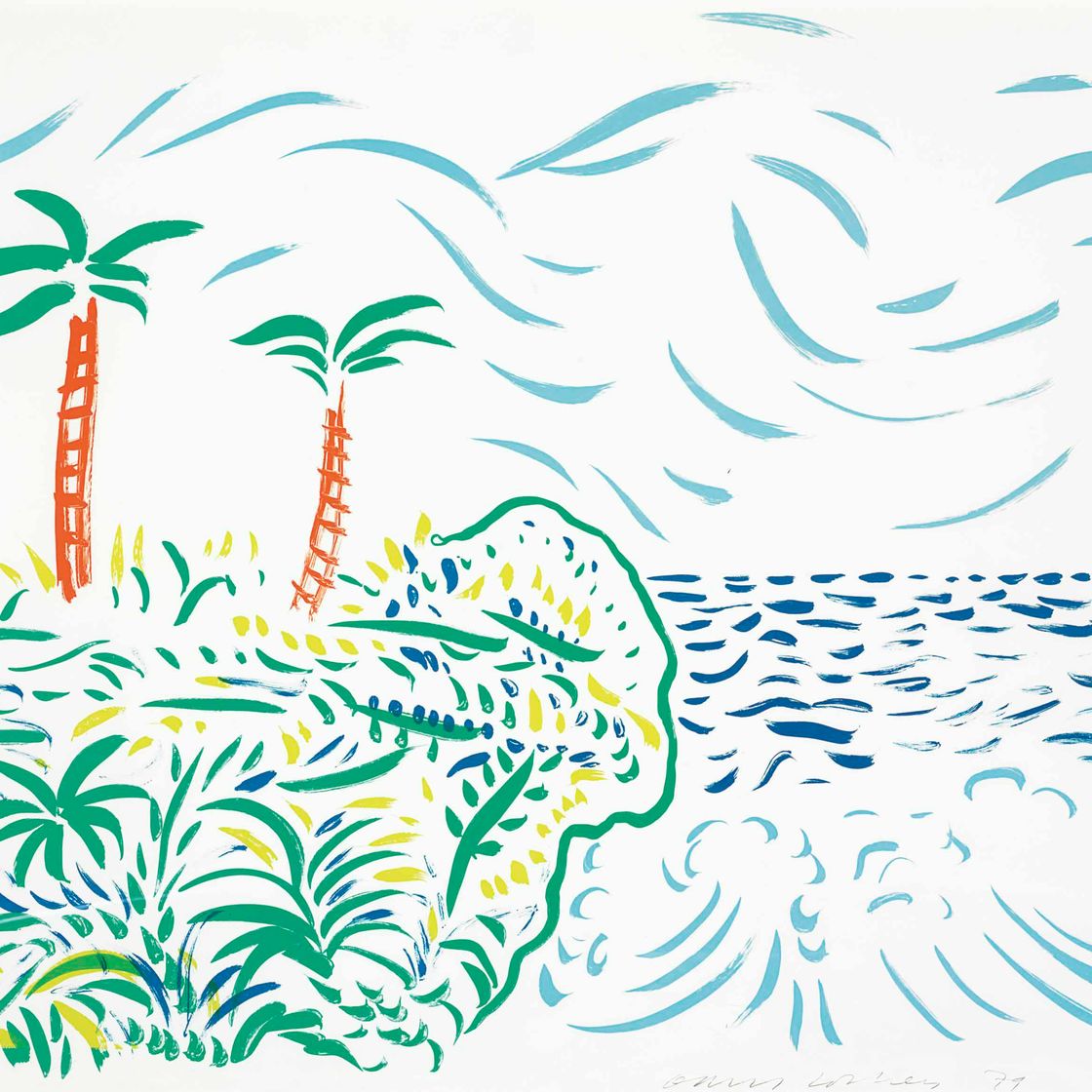 David Hockney — Бора-Бора