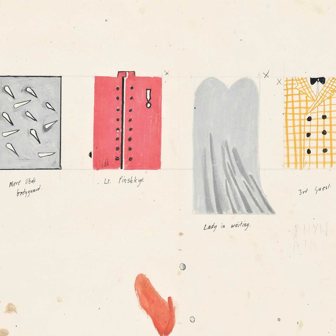 David Hockney — Дизайн костюмов для Ubu Roi