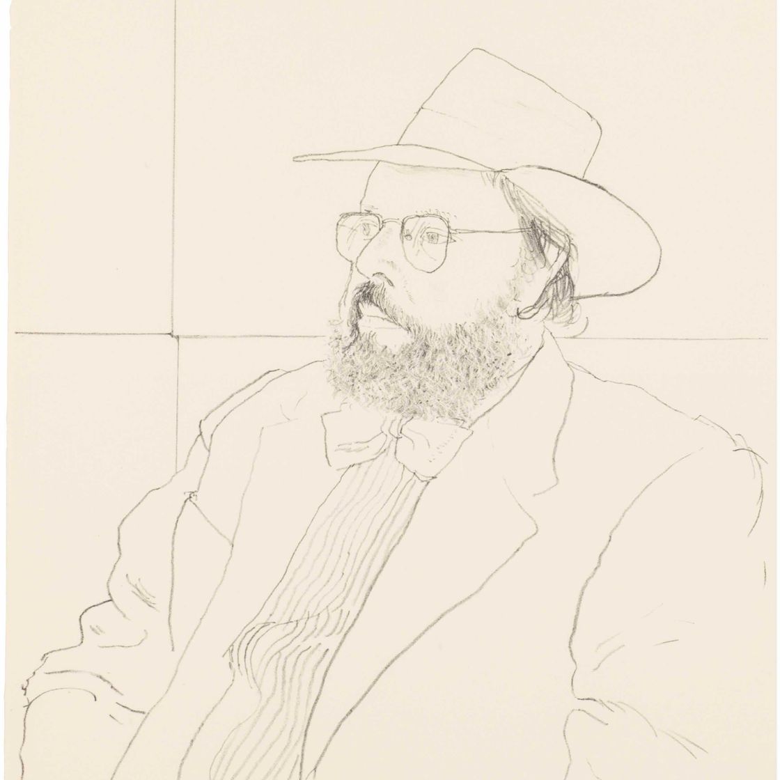 David Hockney — Генри Гелдзалер в шляпе