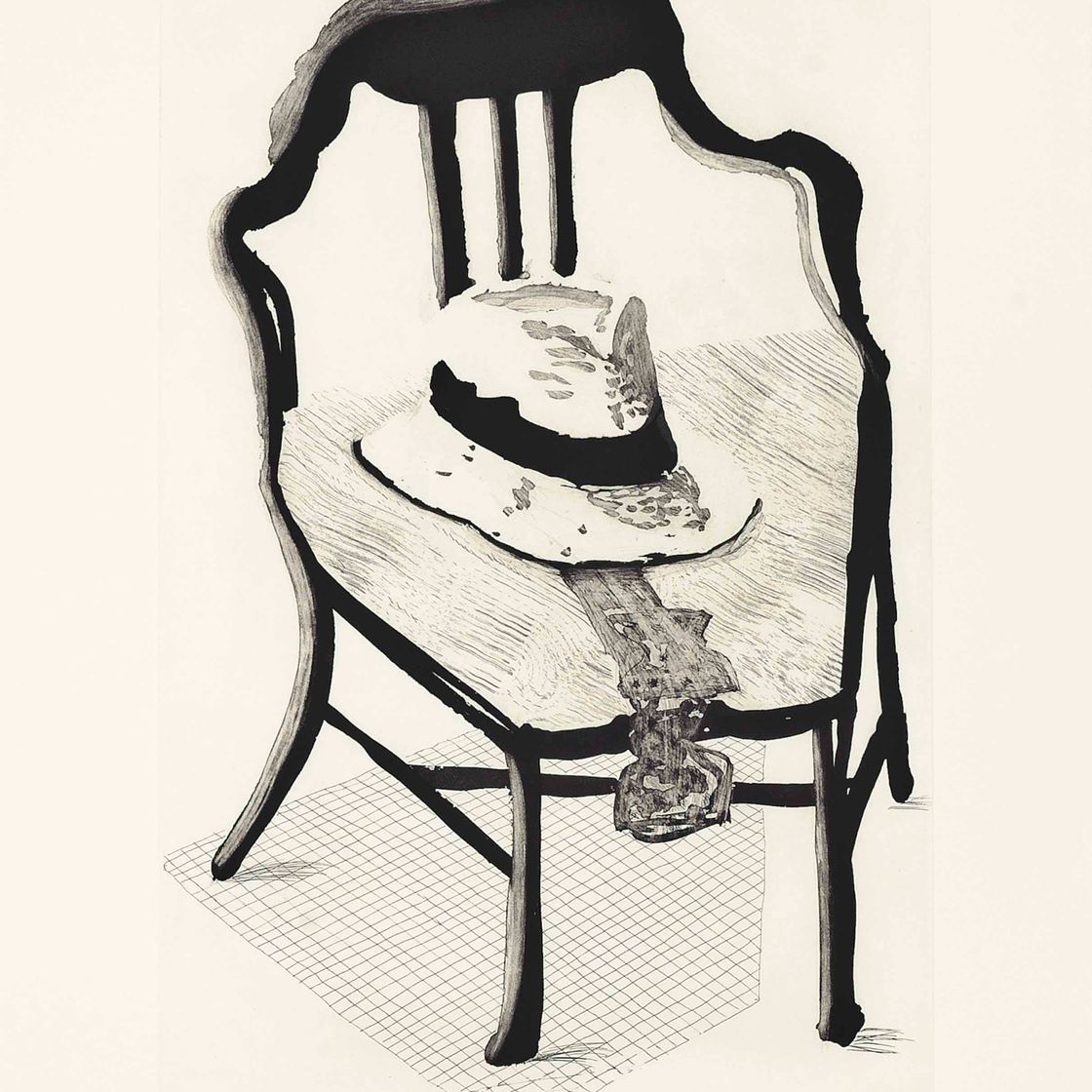 David Hockney — Шляпа на стуле, из портфолио Geldzahler