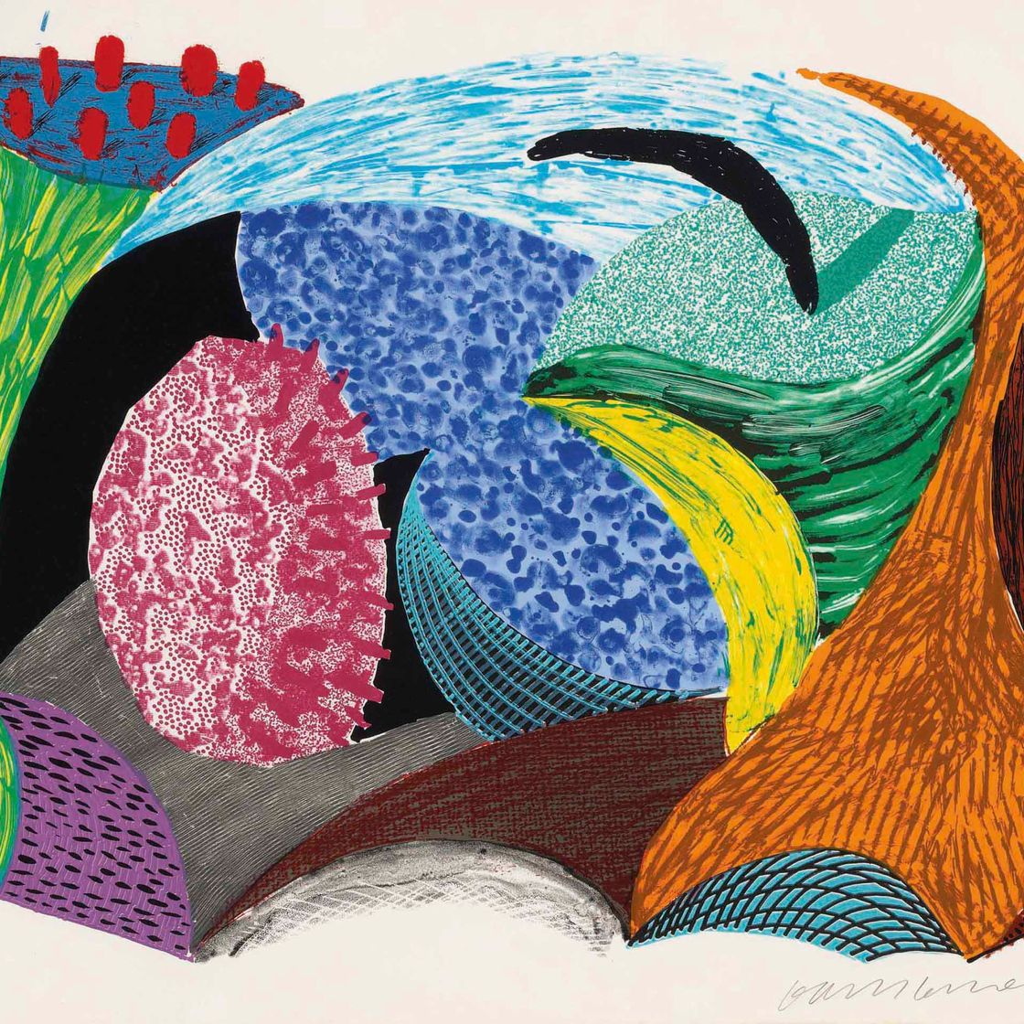 David Hockney — Выхожу в свет, откуда: Несколько новых принтов